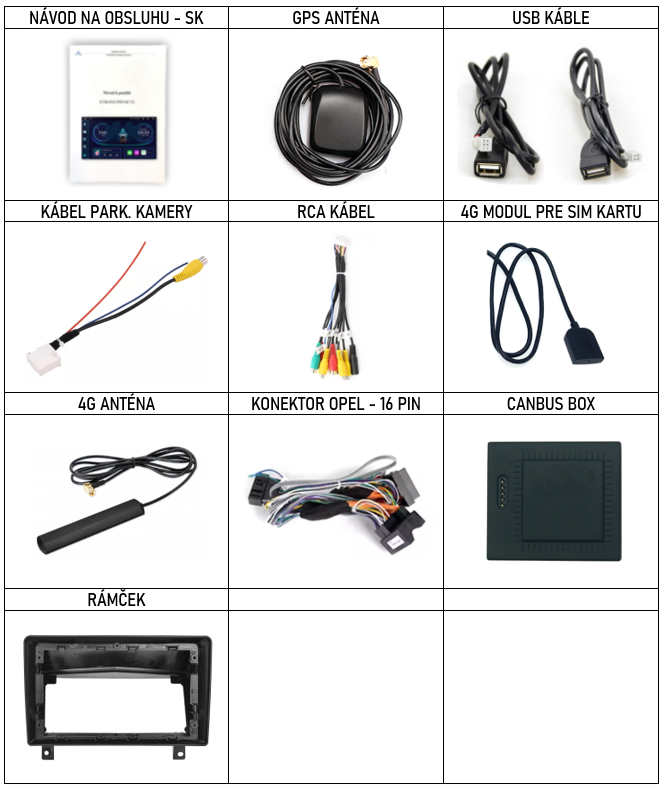 SK Prislusenstvo pre autorádio Xtrons IAP n pre Opel Astra s CarPlay AndroidAuto - evtech.sk